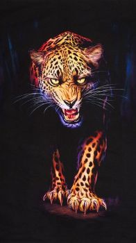 Robert Kaufman Fabric - Animal Kingdom - Leopard Panel - 100% Cotton  