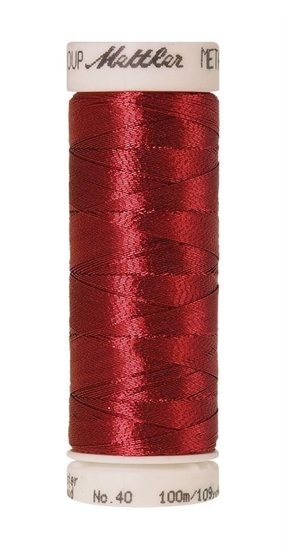 Mettler Threads - Metallic Polyester/Polyamide - 100m Reel - Bright Rubin R