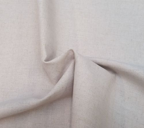Cotton Linen Fabric - Cream - 80% Cotton, 20% Linen - Half Metre