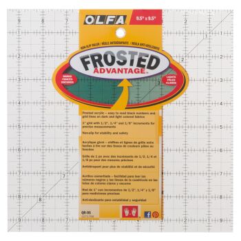 Olfa - Patchwork Ruler - 9.5 inch x 9.5 inch