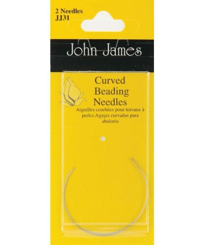 John James - Curved Beading Needles - Size 10 - Pack of 2