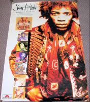 JIMI HENDRIX UK REC COM PROMO POSTER FOR "ULTIMATE EXPERIENCE" ALBUMS & PIC DISC