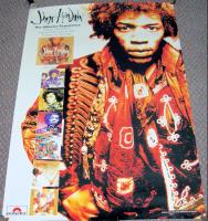 JIMI HENDRIX UK REC COM PROMO POSTER FOR "ULTIMATE EXPERIENCE" ALBUMS & PIC DISC