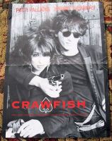 JOHNNY THUNDERS PATTI PALLADIN U.K. REC COM PROMO POSTER 'CRAWFISH' SINGLE 1985