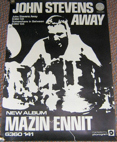 JOHN STEVENS AWAY STUNNING RECORD COMPANY PROMO POSTER 
