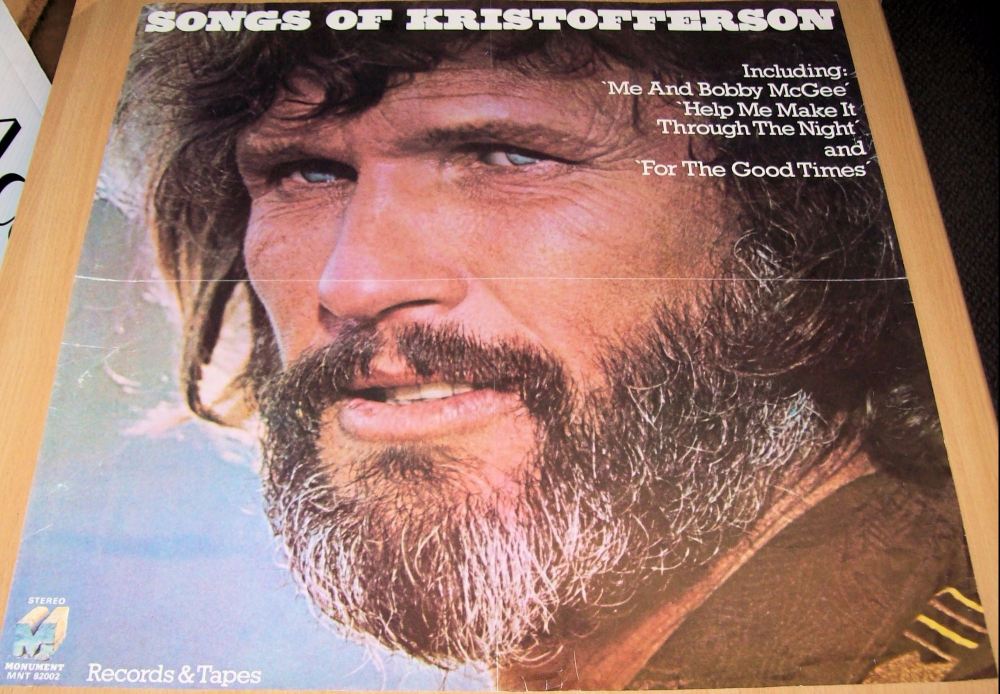 KRIS KRISTOFFERSON RARE UK RECORD COMPANY PROMO POSTER 