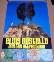 ELVIS COSTELLO U.S. RECORD COMPANY PROMO POSTER "GOODBYE CRUEL WORLD" ALBUM 1984