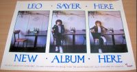 LEO SAYER STUNNING RARE RECORD COMPANY PROMO POSTER FOR THE ALBUM "HERE" IN 1979