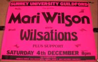 MARI WILSON STUNNING RARE CONCERT POSTER SAT 4th DEC 1982 SURREY UNIVERSITY U.K.