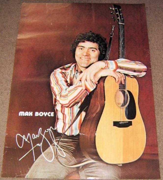 MAX BOYCE WELSH FOLK SINGER/COMEDIAN STUNNING RARE 1975 U.K. TOUR POSTER