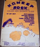 PINK FAIRIES ARTHUR BROWN THIRD WORLD WAR 'PALAIS DE SPORTS' FESTIVAL POSTER PARIS 2nd MAY 1972