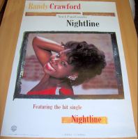 RANDY CRAWFORD STUNNING RARE RECORD COMPANY PROMO POSTER "NIGHTLINE" ALBUM 1983
