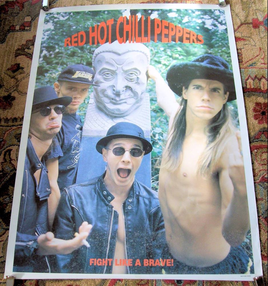 RED HOT CHILLI PEPPERS UK REC COM PROMO POSTER 