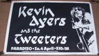 SOFT MACHINE KEVIN AYERS RARE APRIL 1982 CONCERT POSTER PARADISO CLUB AMSTERDAM