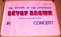 SAVOY BROWN KIM SIMMONDS STUNNING "A HEAVEN TOUR" 1972 U.K. TOUR BLANK POSTER