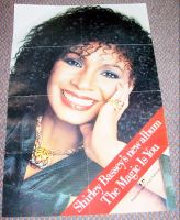 SHIRLEY BASSEY RARE UK RECORD COMPANY PROMO POSTER "THE MAGIC IS YOU" ALBUM 1979