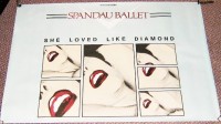 SPANDAU BALLET SUPERB RARE 1982 'SHE LOVED LIKE DIAMOND' SINGLE UK PROMO POSTER