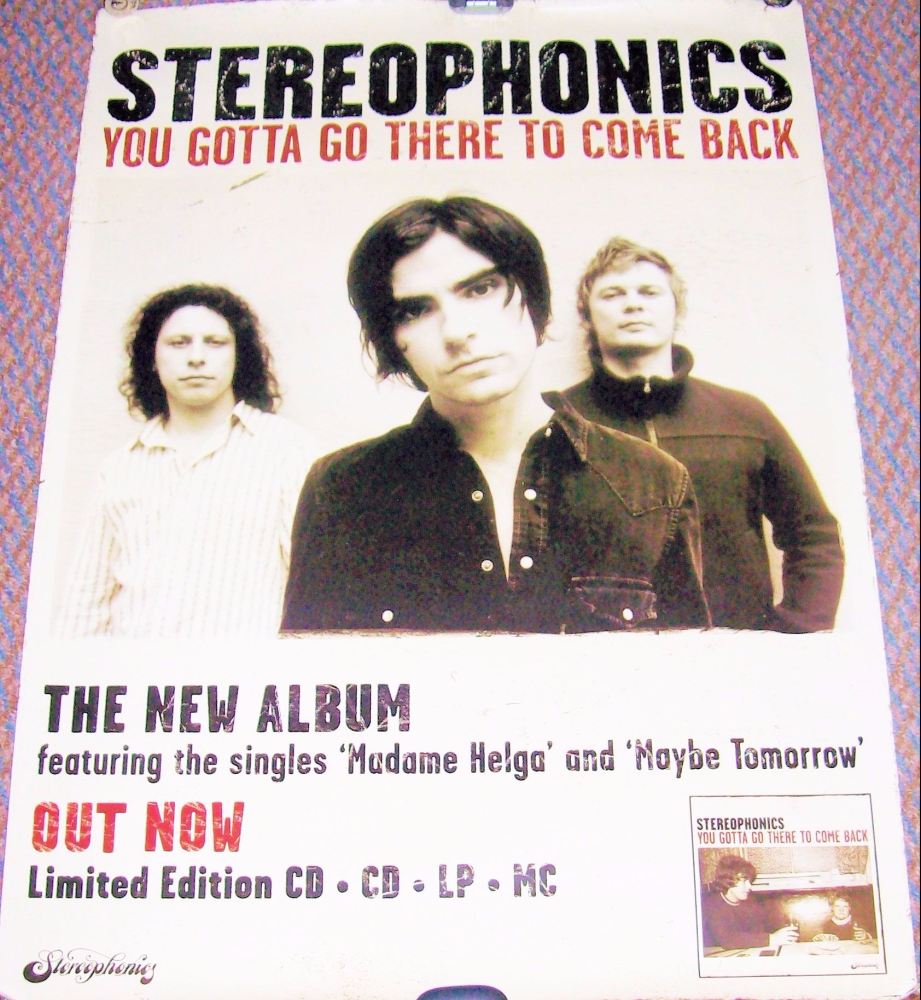 STEREOPHONICS REC COM PROMO POSTER 