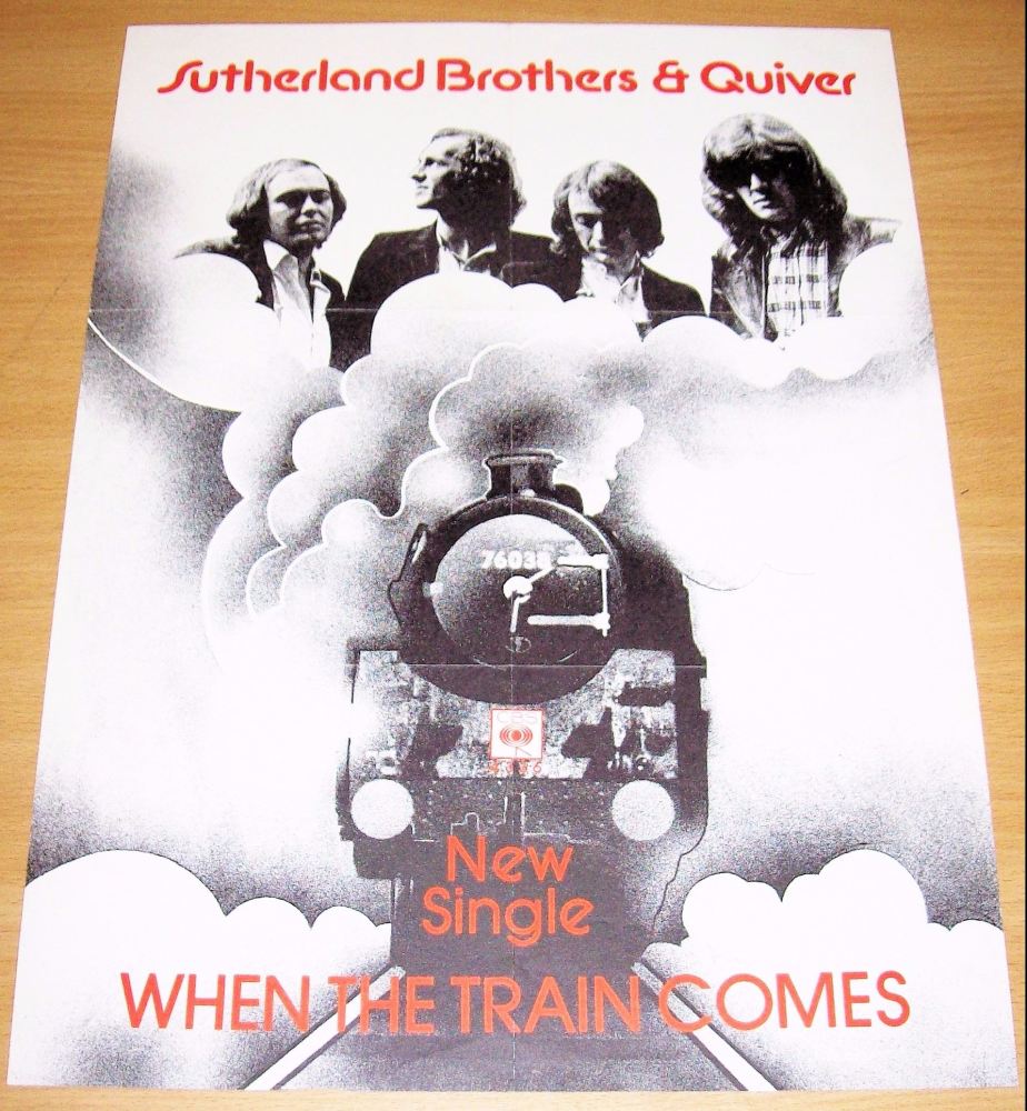 SUTHERLAND BROTHERS & QUIVER UK PROMO POSTER 