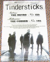 TINDERSTICKS CONCERT POSTER NOVEMBER 15TH AND 16TH 2001 IN SYDNEY AND MELBOURNE