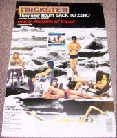 TRICKSTER BOSTON RARE RECORD COMPANY PROMO & TOUR POSTER 'BACK TO ZERO' LP 1979