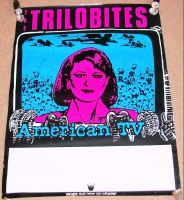 TRILOBITES U.K. REC COM PROMO-TOUR BLANK POSTER "AMERICAN T.V." E.P. & TOUR 1989