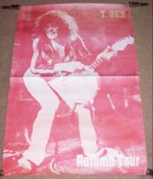 T-REX MARC BOLAN STUNNING 1971 UK AUTUMN TOUR DOUBLE SIDED FOLD OUT PROMO POSTER