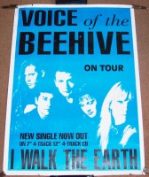 VOICE OF THE BEEHIVE RARE 'I WALK THE EARTH' SINGLE UK PROMO POSTER AND UK TOUR