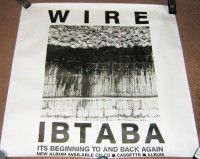  WIRE U.K. RECORD COMPANY PROMO POSTER ‘IT’S BEGINNING TO AND BACK AGAIN’ ALBUM 1989
