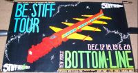 WRECKLESS ERIC J.LEWIE L.LOVICH R.SWEET ‘BE STIFF’ U.S. TOUR POSTER 17TH, 18TH, 19TH, 20TH DECEMBER 1978 NEW YORK BOTTOM LINE