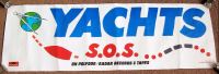 YACHTS STUNNING RARE U.S. RECORD COMPANY PROMO BANNER "S.O.S." DEBUT ALBUM 1979 