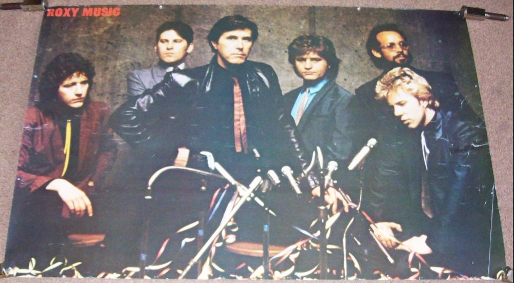 ROXY MUSIC GLAM ROCK SUPERB 1979 U.K. PERSONALITY POSTER