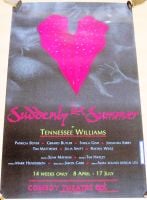 SUDDENLY LAST SUMMER RARE PROMO POSTER COMEDY THEATRE LONDON APRIL/JULY IN 1999