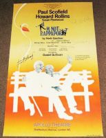 I’M NOT RAPPAPORT PAUL SCHOFIELD FULL CAST AUTOGRAPHS THEATRE POSTER APOLLO THEATRE LONDON 1988