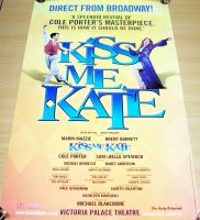 KISS ME KATE STUNNING RARE PROMO POSTER FOR VICTORIA PALACE THEATRE LONDON 2001