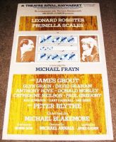 MAKE AND BREAK LEONARD ROSSITER PRUNELLA SCALES POSTER THEATRE ROYAL HAYMARKET 1980