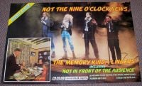 NOT THE NINE O'CLOCK NEWS UK PROMO POSTER "THE MEMORY KINDA LINGERS" ALBUM 1982