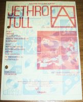 JETHRO TULL U.K. RECORD COMPANY PROMO RETAIL INFO SHEET FOR THE 'A' ALBUM 1980