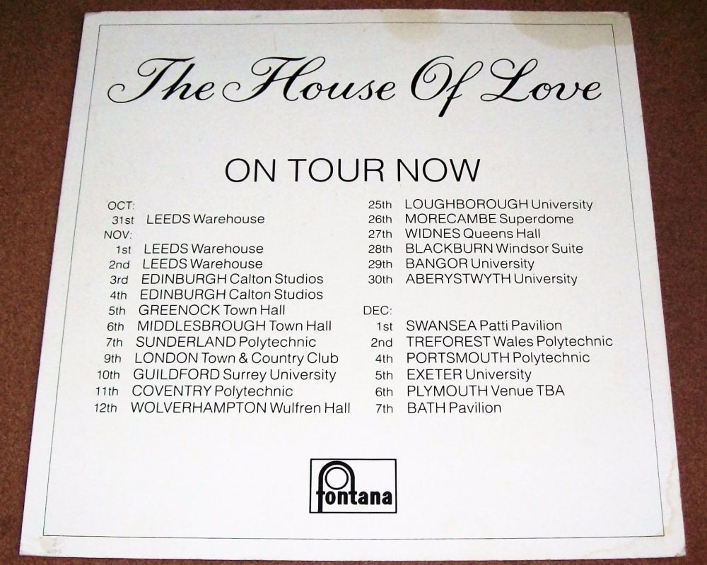 THE HOUSE OF LOVE U.K. LOVELY RARE RECORD COMPANY PROMO SHOP-TOUR DISPLAY 1
