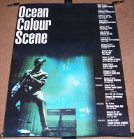 OCEAN COLOUR SCENE ABSOLUTELY STUNNING AND RARE POSTER FOR THE U.K. TOUR IN 2001