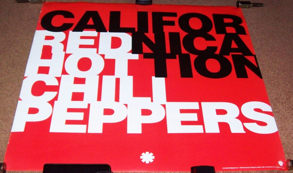 RED HOT CHILLI PEPPERS DOUBLE SIDED US PROMO POSTER 'CALIFORNICATION' ALBUM
