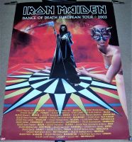 IRON MAIDEN STUNNING RARE 'DANCE OF DEATH' EUROPEAN TOUR POSTER 2003