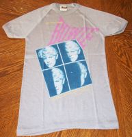 DAVID BOWIE SUPER GREY LADIES T-SHIRT SERIOUS MOONLIGHT WORLD TOUR 1983 SIZE 14 