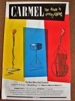 CARMEL LOVELY UK RECORD COMPANY PROMO-TOUR POSTER 'THE DRUM IS EVERYTHING' 1984
