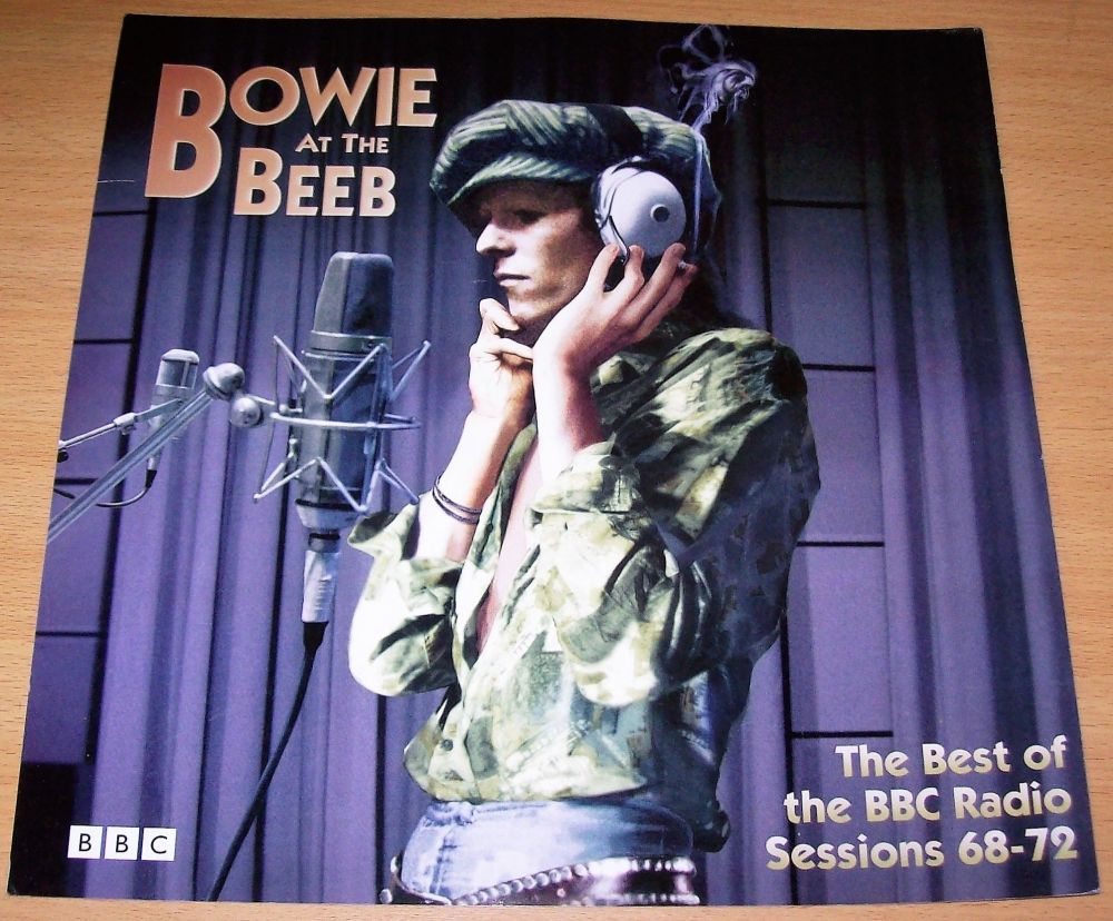 DAVID BOWIE U.S. RECORD COMPANY PROMO WINDOW CARD 'BOWIE AT THE BEEB' ALBUM