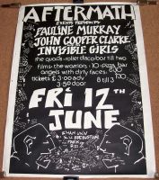 JOHN COOPER CLARKE 'AFTERMATH' CONCERT POSTER FRI 12th JUNE 1981 BIRMINGHAM UNI