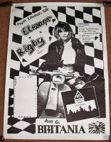 ELEANOR RIGBY MOD UK REC COM PROMO POSTER ‘I WANT TO SLEEP WITH YOU’ SINGLE 1985