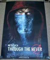 METALLICA STUNNING MINT U.K. PROMO POSTER FOR THE 'THROUGH THE NEVER' FILM 2013