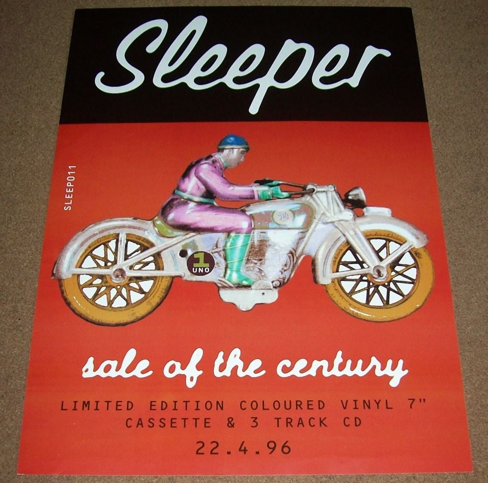 SLEEPER SUPERB UK RECORD COMPANY PROMO POSTER 'SALE OF THE CENTURY' SINGLE 