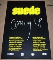 SUEDE STUNNING RARE PROMOTIONAL TOUR POSTER FOR THE 'COMING UP' U.K. TOUR 1996